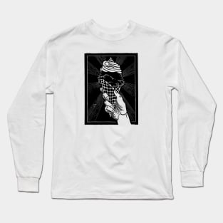 Sweet! Ice Cream Linocut Print Long Sleeve T-Shirt